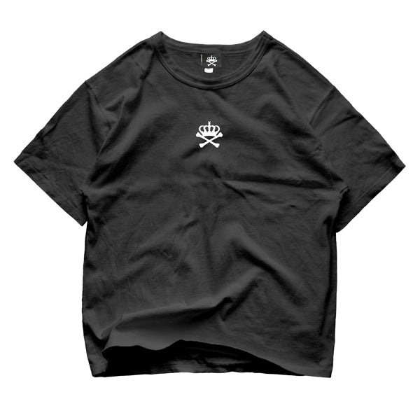 MENACE TSHIRT - BLACK WITH WHITE AND TIFFANY PRINT