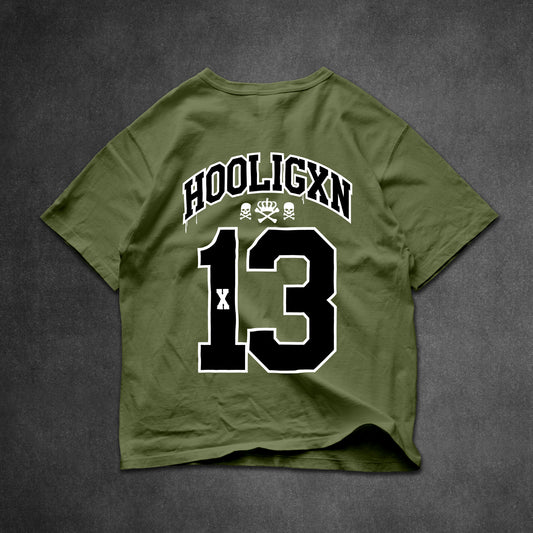 HOOLIGAN TSHIRT - MILITARY GREEN