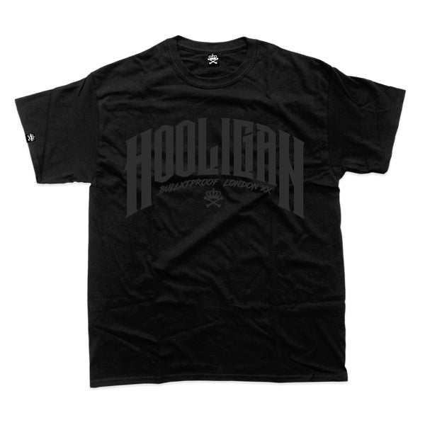 HOOLIGAN BLACKOUT TSHIRT - BLACK ON BLACK