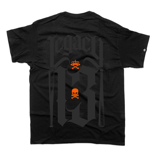 LEGACY BLACKOUT TSHIRT - BLACK ON BLACK.