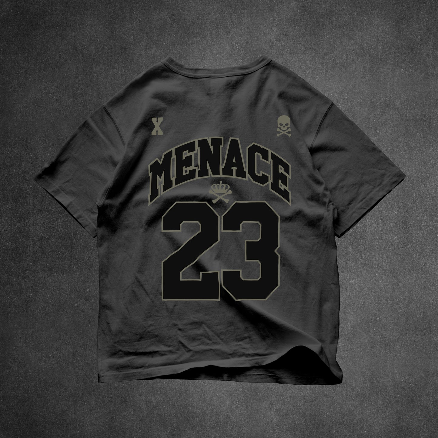 MENACE TSHIRT- BLACK ON BLACK