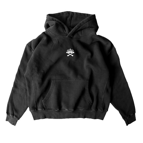 PRAYING HANDS BLACK HOODIE - BLACK