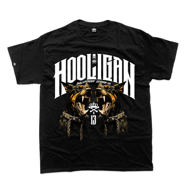 DOBERMAN HOOLIGAN -  TSHIRT- BLACK