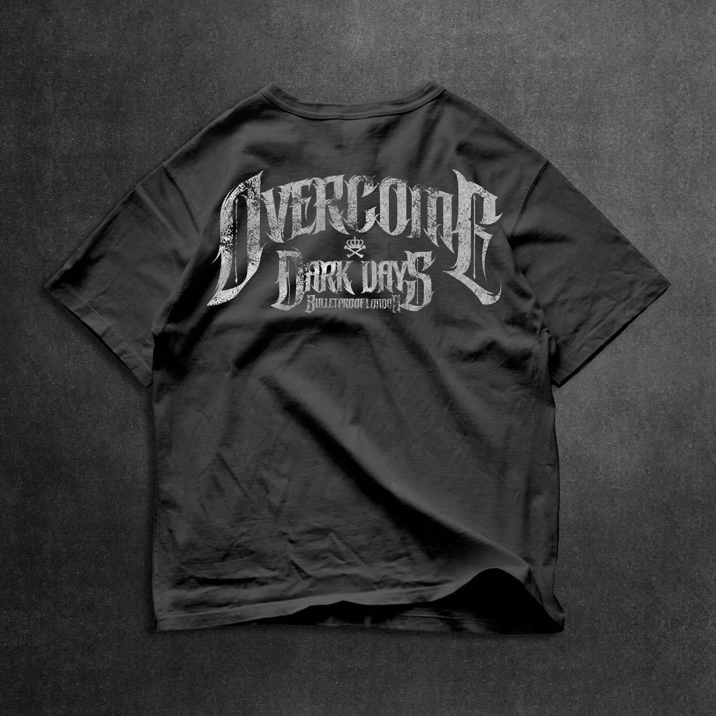 OVERCOME DARK DAYS - ULTRA COMFY TSHIRT BLACK