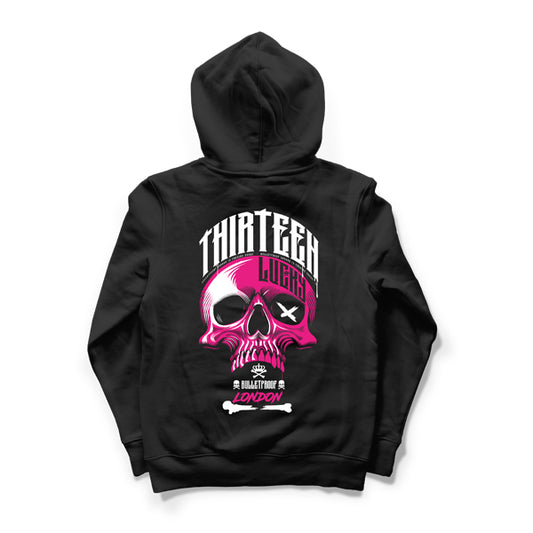 SKULL 13 HOODIE HOODIE - BLACK.