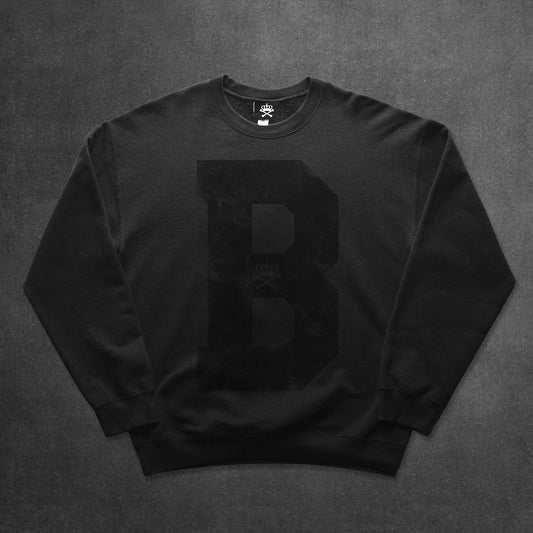 BROKEN "B" SWEATSHIRT - BLACK