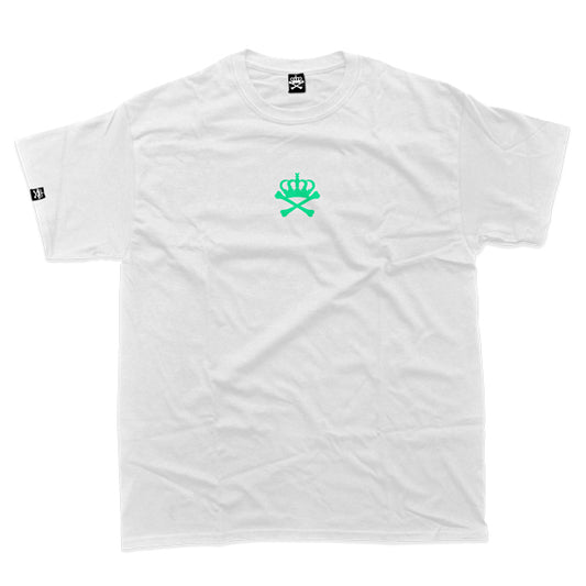 ESSENTIALS TSHIRT - WHITE/TIFFANY