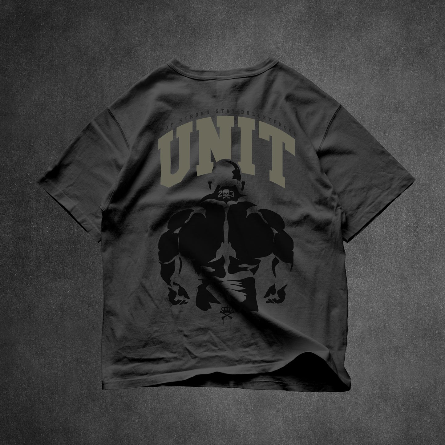 UNIT TSHIRT - BLACK ON BLACK