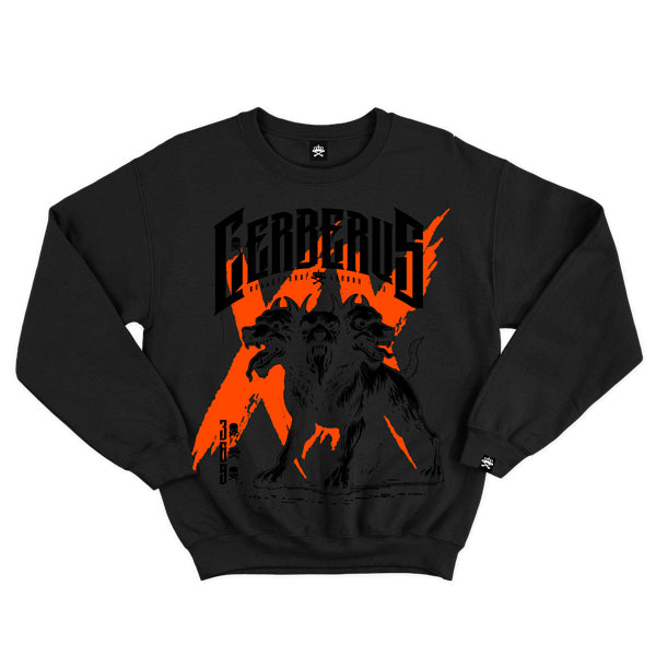 BLACKOUT CERBERUS - LONG SLEEVED TSHIRT - BLACK - ORANGE