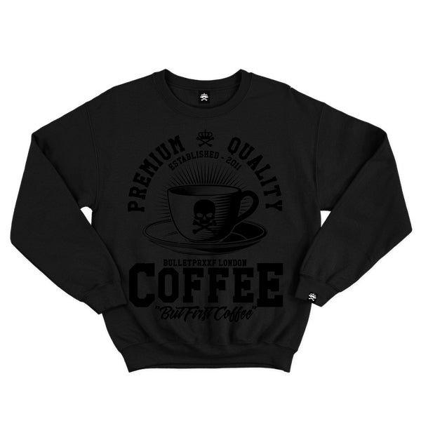 BLACKOUT COFFEE SWEATSHIRT - BLACK.