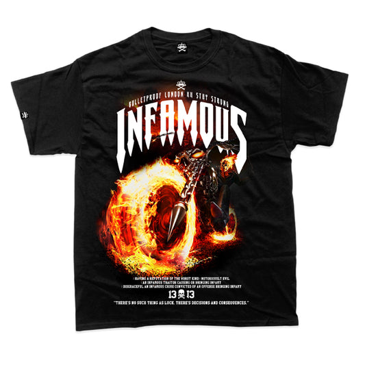 GHOSTRIDER BLACKOUT - INFAMOUS TSHIRT.