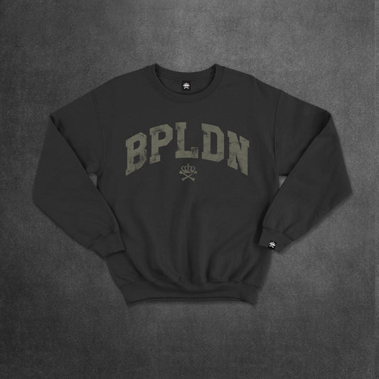 DISTRESSED BPLDN SWEATSHIRT - DARK GREY