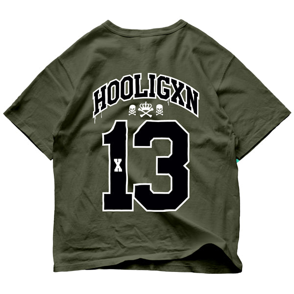 HOOLIGAN TSHIRT - MILITARY GREEN