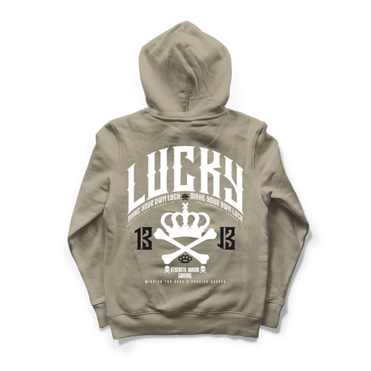 LUCKY 13 TAN HOODIE - TAN