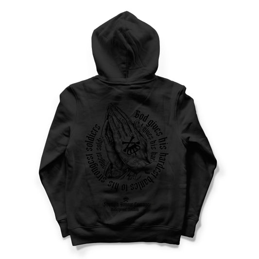 BLACKOUT GODS BATTLE 2 HOODIE - BLACK ON BLACK