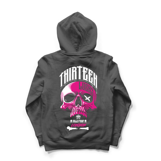 SKULL 13 HOODIE HOODIE - STEEL GREY.